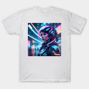 Cyberpunk Astronaut girl T-Shirt